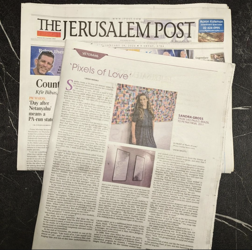 Interview for The Journal Jerusalem post