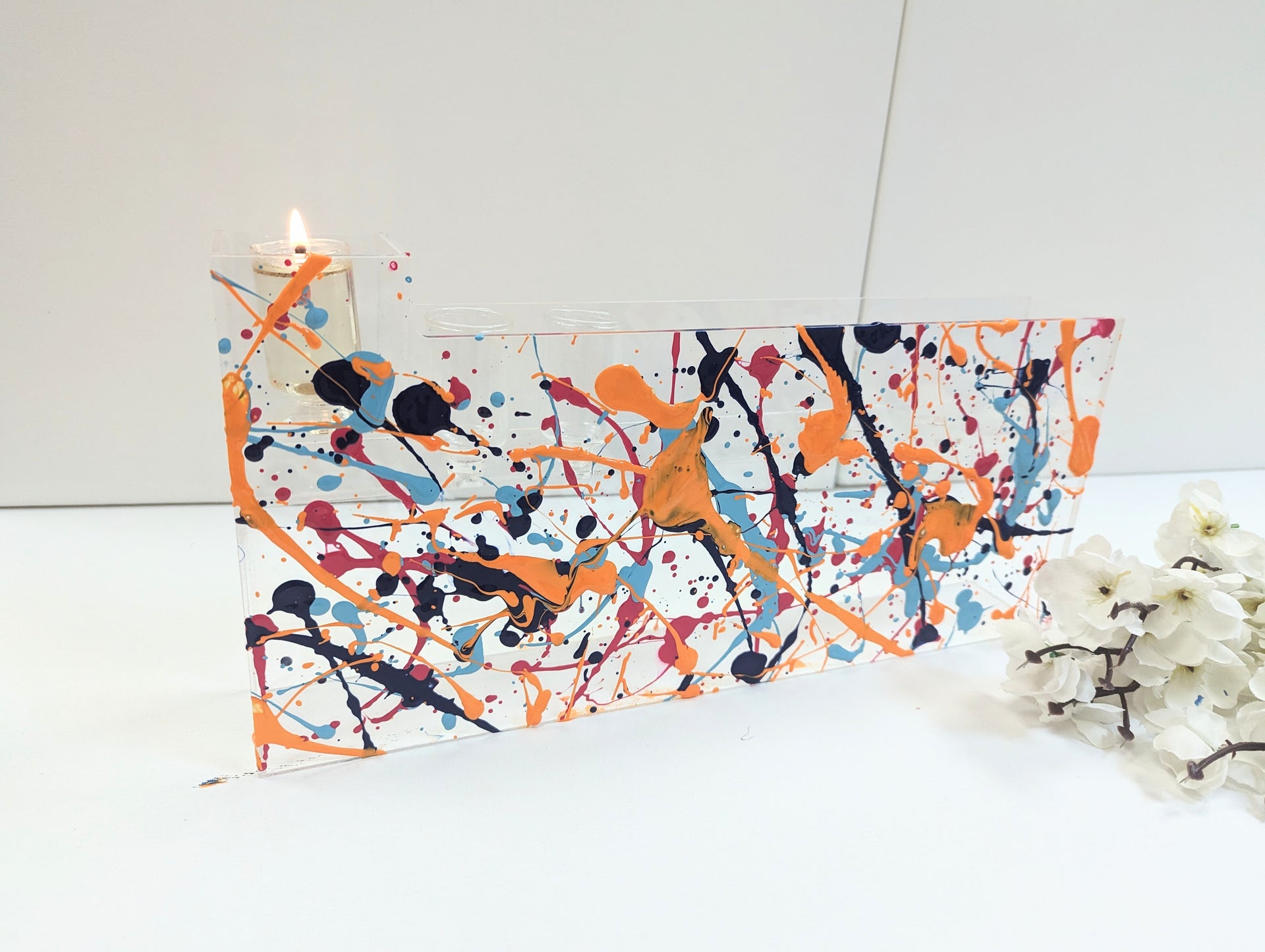 Chanukiah Orange Blast