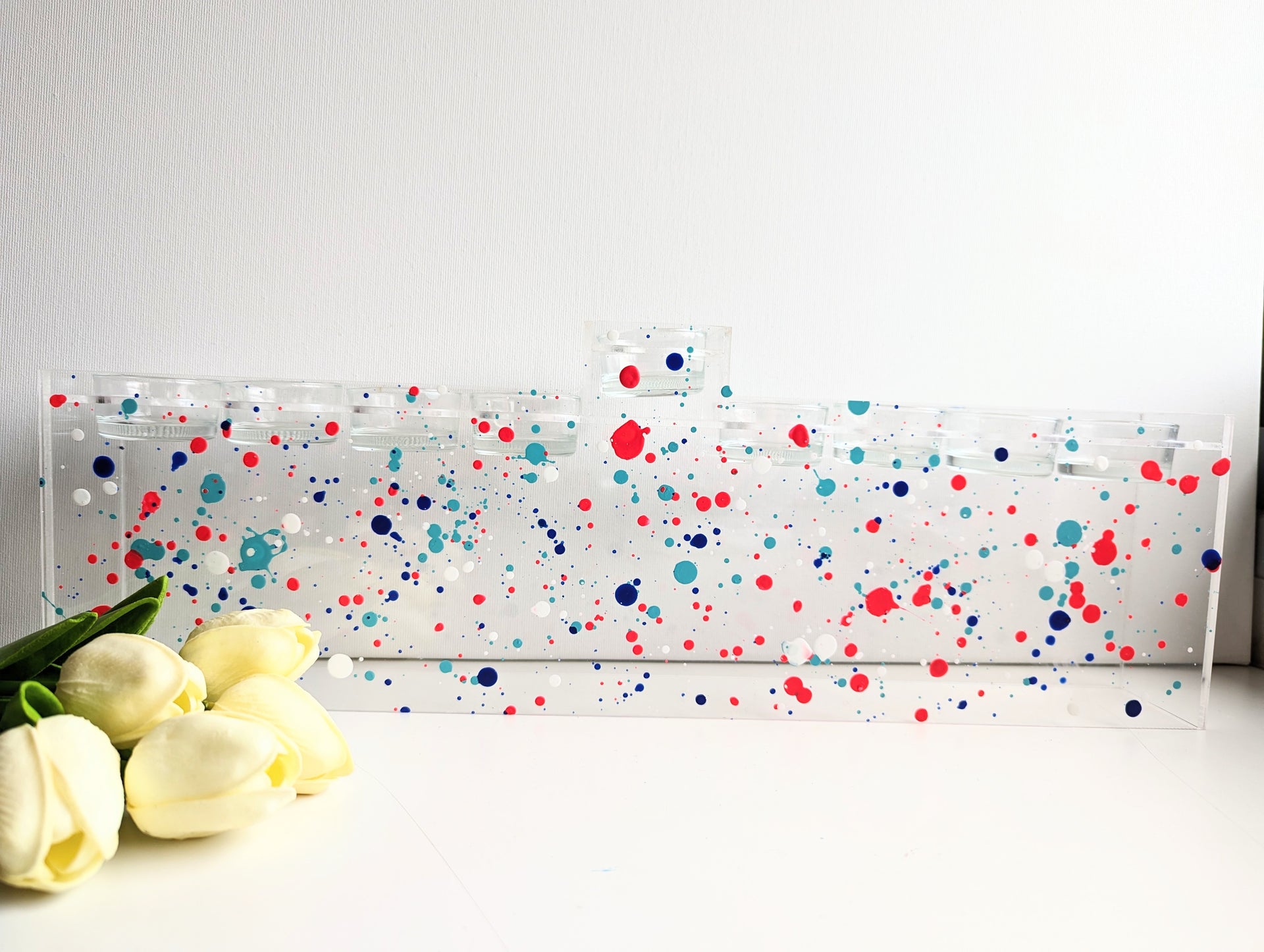 Chanukiah Dots Middle