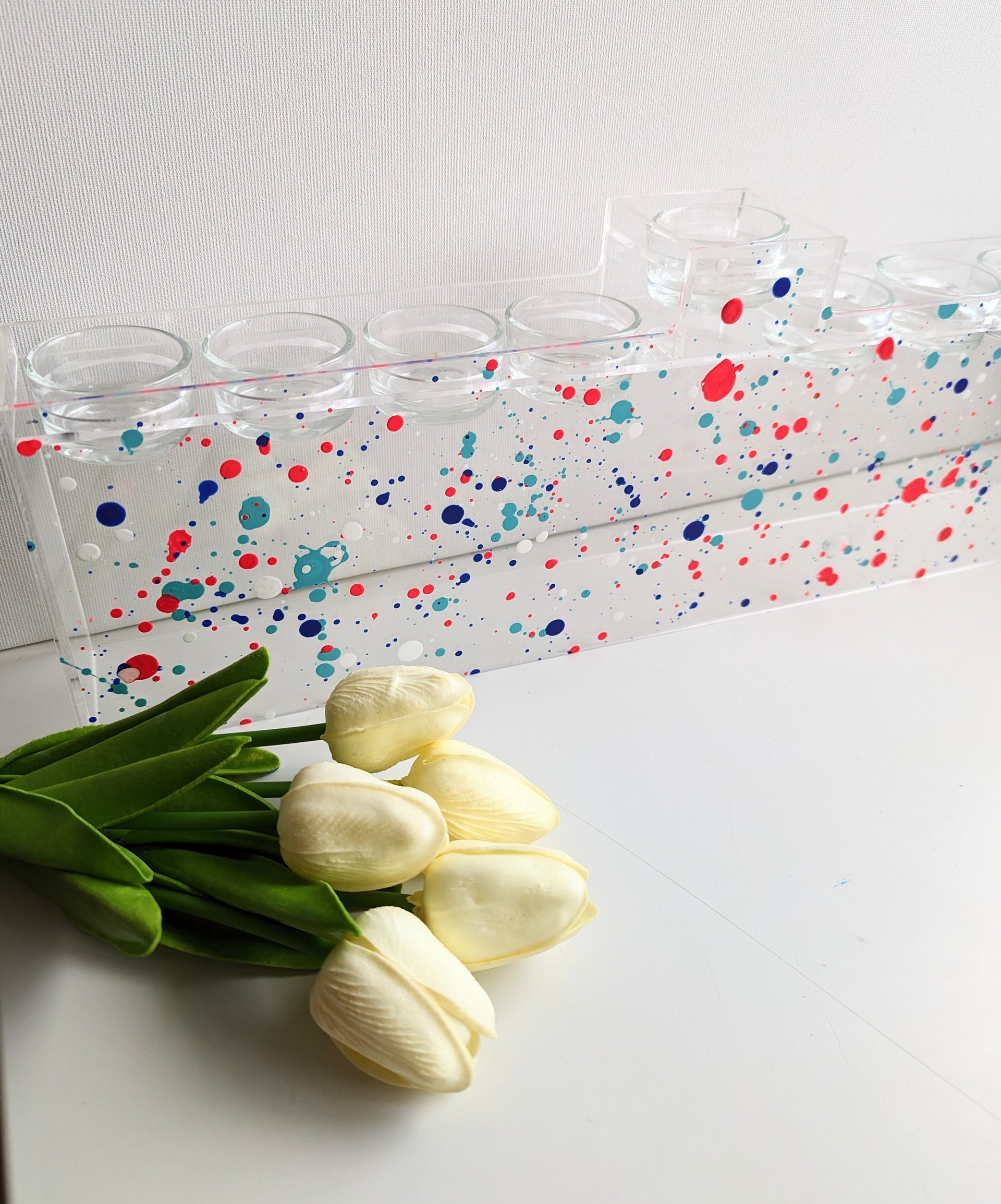 Chanukiah Dots Middle